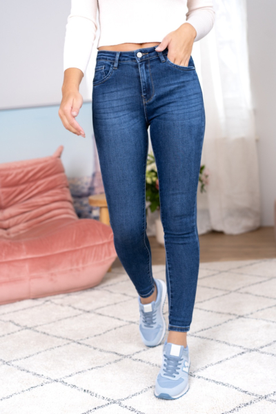 Push up skinny jeans stretch
