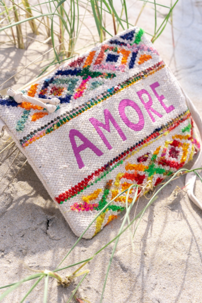 Clutch broderie AMORE