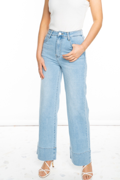 Jeans met boorddetail
